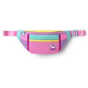 Kids Colorblock Unicorn Fanny Pack - Pink & Teal